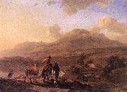 BERCHEM, Nicolaes Italian Landscape at Sunset china oil painting reproduction